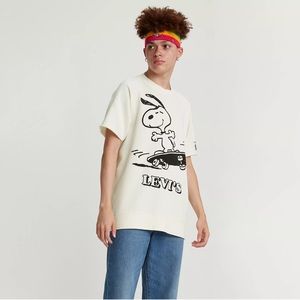 NWT VINTAGE DISCONTINUED Levi’s x Peanuts SS Crewneck Cutoff Sweatshirt